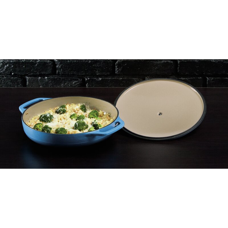 Lodge 3 6 Quart Enameled Cast Iron Casserole Reviews Wayfair